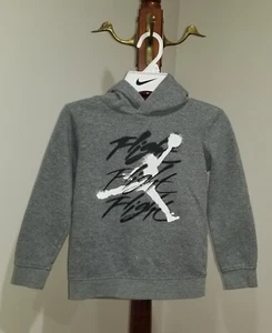 Jordan Jump man Sweatshirt Hoodie Gray Size 6 Boys Air Flight - Picture 1 of 3