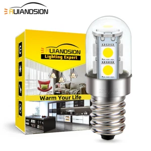 E14 5050 9 LED Fireplace Light Bulb Refrigerator Light 230V 1W White 6000K - Picture 1 of 7
