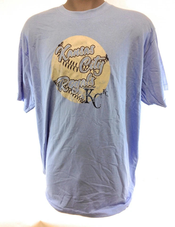 Mens VF Imagewear Kansas City KC Royals MLB Powder Blue Baseball Tee T-Shirt - Image 1 of 1