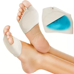 Metatarsal Gel Foot Pads Support Insoles Mens Ball of Cushion Mortons Neuroma UK - Picture 1 of 14