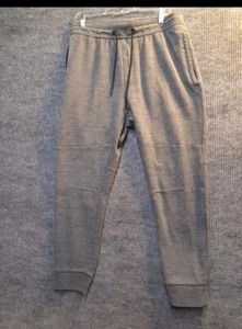 American Eagle Sweatpants Men's Large Gray Fleece Stretch Joggers Athleisure - Picture 1 of 5