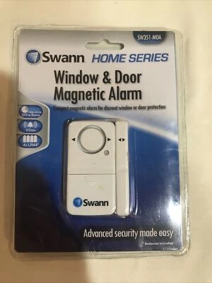 Swann Compact Window and Door Magnetic Alarm Sensor, 110DB+ #SW351-MDA - SEALED! - Image 1 of 4