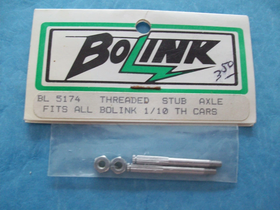 VINTAGE BOLINK 5174 THREADED STUB AXLE FITS ALL BOLINK 1/10 TH CARS BL-5174 NIP - Image 1 of 1