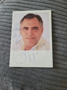 Coronation Street Signed Photo Cast Card Bill Tarmey as Jack Duckworth