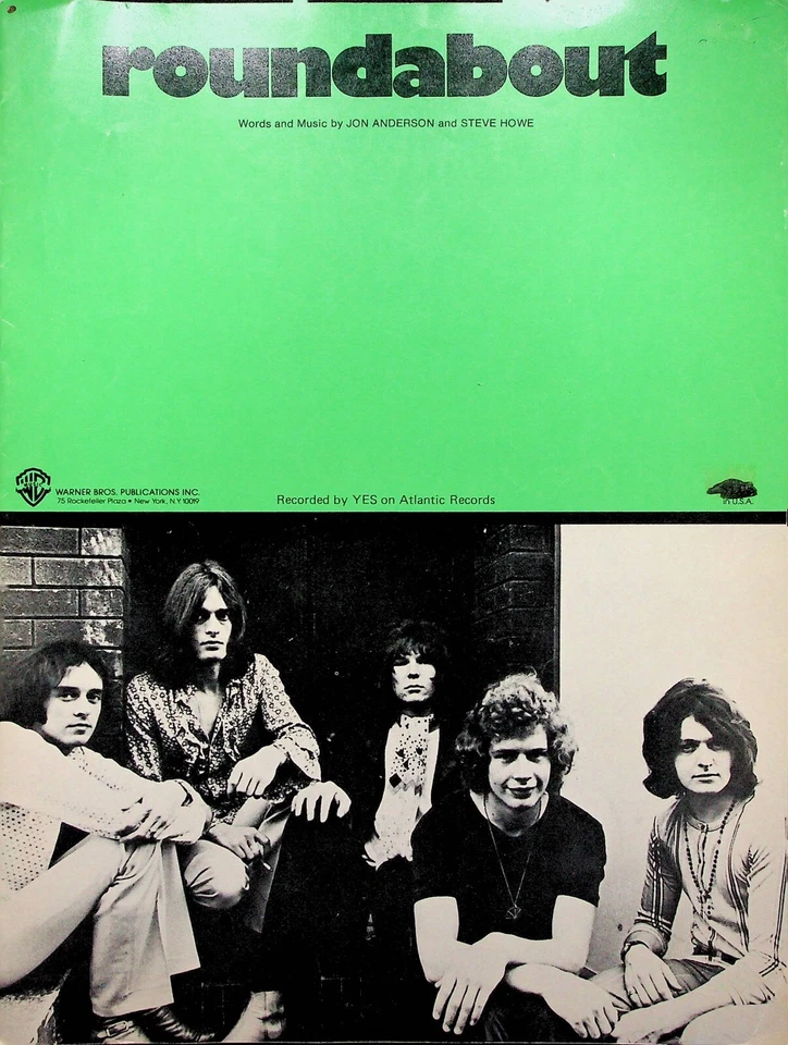 Yes Roundabout Piano Vocal Guitar Sheet Music - Image 1 of 3