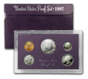 1987 United States Mint Proof Set in Original Government Package - Picture 1 of 2