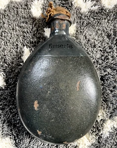 WW1! M1915 GERMAN EMPIRE ARMY FIELD WATER BOTTLE FELDFLASCHE 1918 FAUSER ENAMEL - Picture 1 of 12