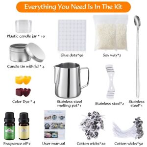 DIY Aromatherapy Scented Candle Making Kit Beeswax Art Crafts Birthday Party