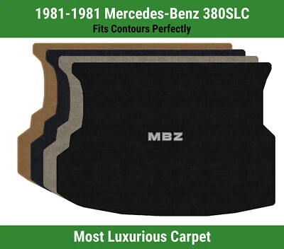 Alfombra de maletero Lloyd Luxe para Mercedes-Benz 380SLC 1981 con logotipo de apliques MBZ Foto 1 de 4