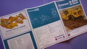 International - Hough IH E-270 Pay Scraper Sales Brochure, VINTAGE EARTHMOVING - Bild 1 von 3