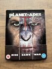 Planet Of The Apes Trilogy Steelbook Rise Dawn War