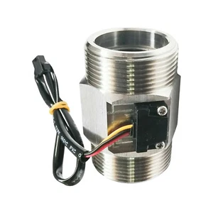 DN32 Hall Turbine Water Flow Meter Sensor 1.25" flowmeter Stainless Steel - Picture 1 of 14