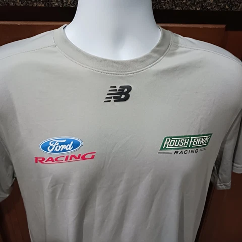 Roush Fenway Racing Ford Large Gray Shirt NASCAR Buescher Newman Biffle Martin Cover