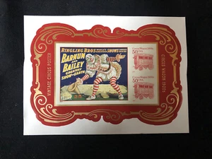 2014 #4905c Vintage Circus Souvenir Sheet Imperf Without Die Cuts - Picture 1 of 4