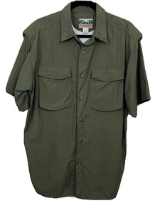 Eastern Mountain Sports Mens XL Shirt Fishing Outdoor Hiking Camping Green CZ - Picture 1 of 11