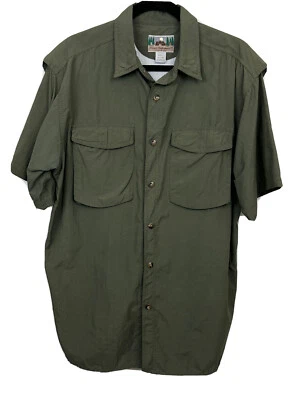 Eastern Mountain Sports Mens XL Shirt Fishing Outdoor Hiking Camping Green CZ - Image 1 of 4