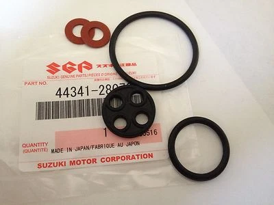 Suzuki TM 100 125 250 400 TS185 Gas tank Fuel Valve Repair Kit Petcock 1972-1981 - Image 1 of 4