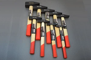 SCHLOSSERHAMMER Von 100 bis 2000 GRAMM MIT HOLZSTIEL HAMMER NEU BOLTER - Picture 1 of 11
