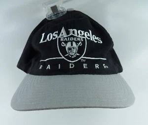 EAST PORT LOS ANGELES RAIDERS NFL MENS HAT CAP VINTAGE RARE 1990S BLACK FOOTBALL - Picture 1 of 9
