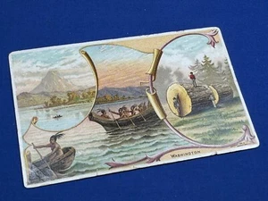 Tarjeta comercial de café Arbuckle Bros. 1892 feat. WASHINGTON - Información e imágenes del estado - Imagen 1 de 3
