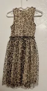 Leopard Tulle Dress Girls - Picture 1 of 2