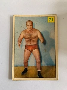 1955-56 Parkhurst Wrestling #71 Frank Marconi RC - Rare & Vintage ! (inv1) - Picture 1 of 2