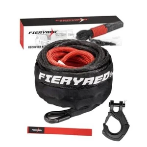 3/16inch 50FT 8500LBS Synthetic Winch Rope Cable Kit with Forged 3/16inx50ft - Picture 1 of 8