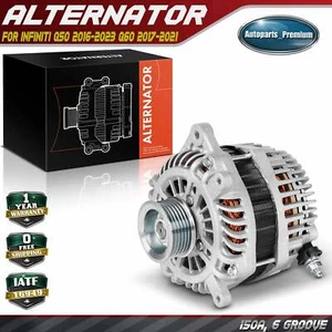 Alternator for INFINITI Q50 2016-2023 Q60 2017-2021 150A 12V CW 6-Groove Pulley - Picture 1 of 10