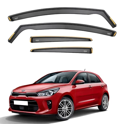 ISPEED Wind Deflectors for Kia Rio MK4 2018-2024 5-Door Hatchback 4pc Set Visors - Image 1 of 4