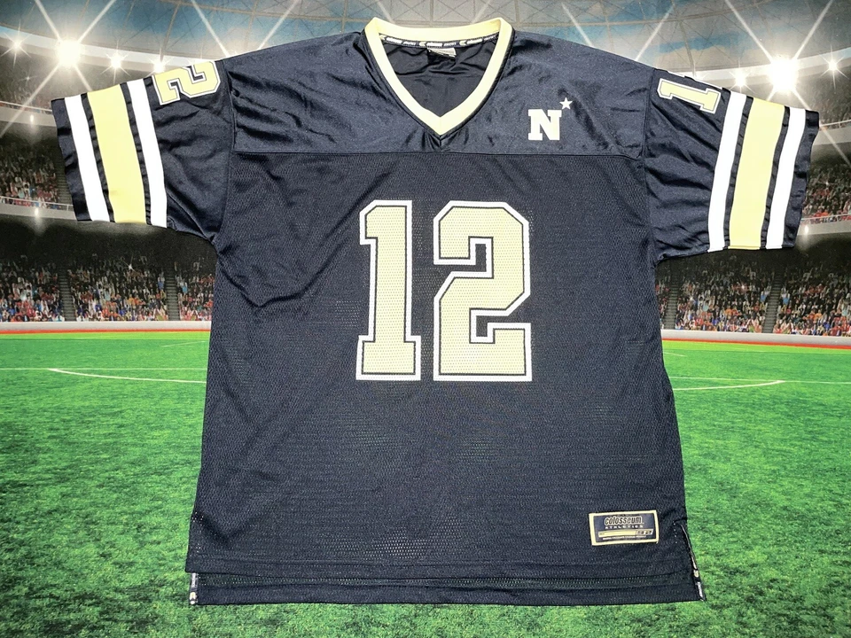 Navy Midshipmen Roger Staunch #12 Colosseum Jersey Size Men's Sz 2XL Preowned - Image 1 of 4