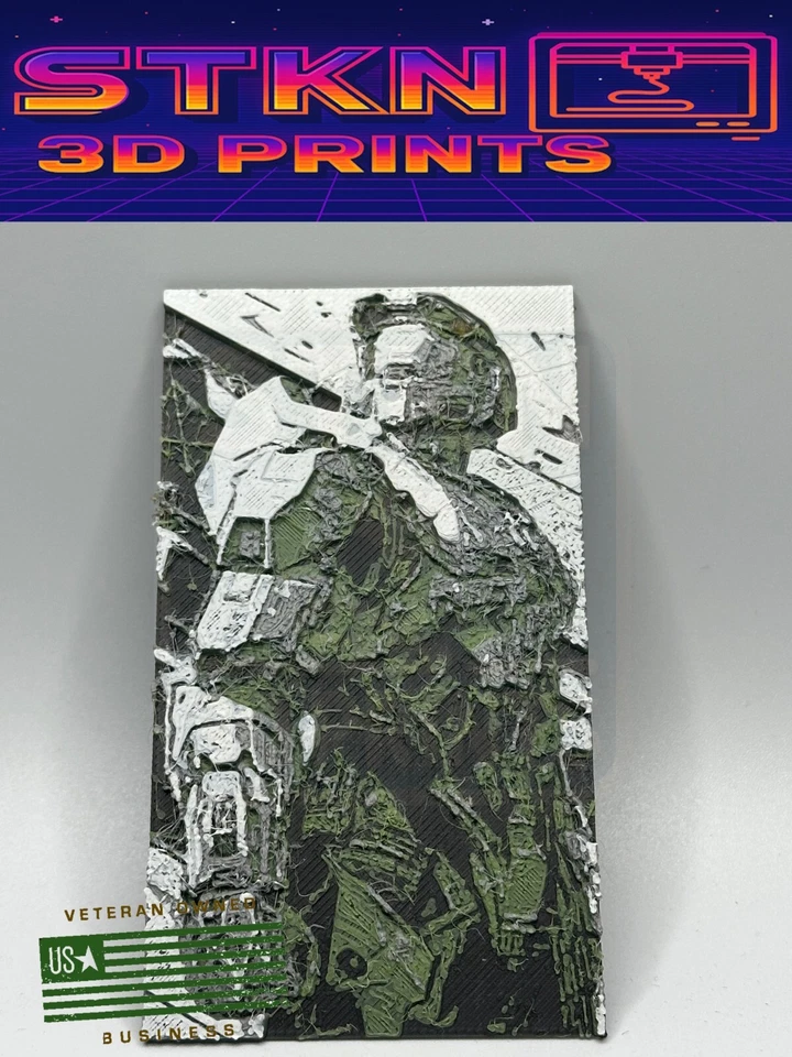 💥 HALO - Master Chief 🔫 - Large Decal Case Mod Magnet 🔫 - Image 1 of 4