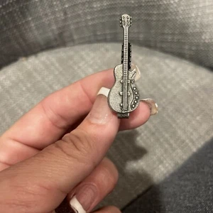 Vintage Swank Guitar Tie Clip, Necktie, Mens Accessories Musical Musician - Picture 1 of 4