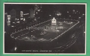 🌞STADTZENTRUM, KRÖNUNG 1953, BRISTOL: ECHTFOTO😊KAUF 2 ERHALTE 1 GRATIS - Bild 1 von 2