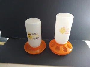 2 Sets Chicken chick duckling feeder drinker set starter kit quart 32 ounce size - Picture 1 of 6