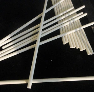 LOT OF TWO 8" LONG FOUR-HOLE STEATITE CERAMIC TUBE THERMOCOUPLE SENSORS No.: 127 - Picture 1 of 7