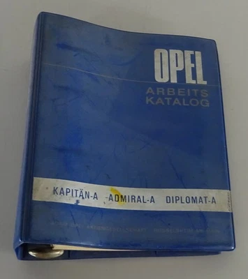 Arbeitswerte Richtzeiten Opel Kapitän / Admiral / Diplomat A von 1965 - Bild 1 von 3