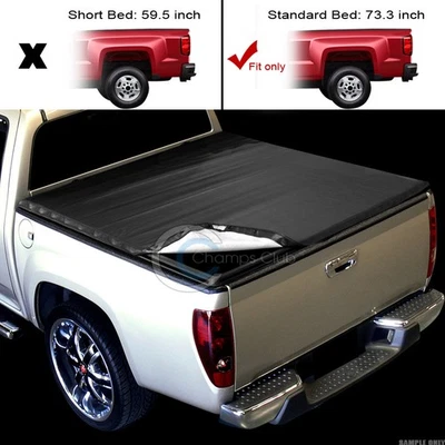 Fits 05-21 Nissan Frontier/09-12 Suzuki Equator 6'/72" Bed Snap-On Tonneau Cover Foto 1 de 4