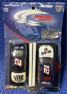 Action Penske Racing Rusty Wallace 12 Jeremy Mayfield 1/64 Mobil Car Miller Lite - Foto 1 di 7