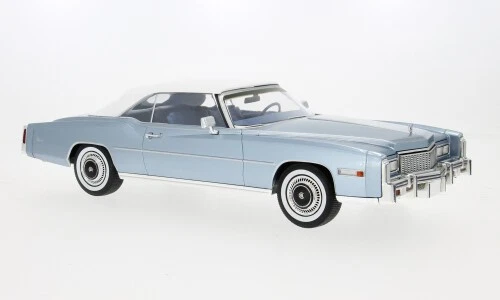 CADILLAC ELDORADO CONVERTIBLE 1976 LIGHT BLUE 1:18 - Immagine 1 di 1