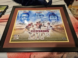Redskins Mvp Larry Brown  Joe Theisman Mark Mosley Autographed Incribed 22x26... - Picture 1 of 3