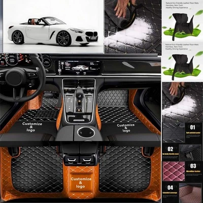 For BMW Z4 Car Floor Mats Custom Luxury Waterproof Auto Liners Carpets Foto 1 de 4