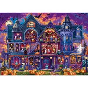 Halloween Night Jigsaw Puzzle for Adults 1000 Pieces - Monster House, Challen... - Picture 1 of 6