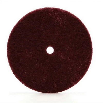 Gancho y bucle Scotch-Brite 3M 77225 grano 80 6 pulgadas Disco limpio y acabado (paquete de 10) Foto 1 de 2