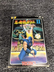 Tecmo Ninja Dragon Sword II Famicom Game Dark Evil Sword, Box Damage Used