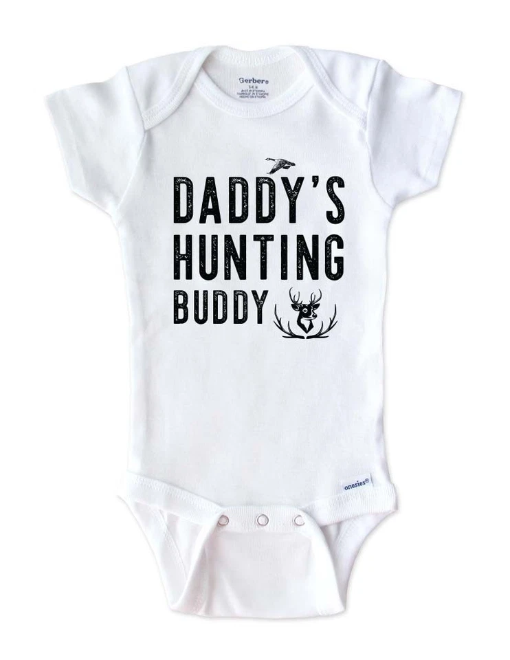 Daddy's Hunting Buddy - Uncle Grandpa Grandma Auntie Baby Bodysuit Toddler Shirt - Image 1 of 1