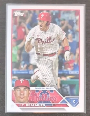 J.T. #293 Realmuto 2023 MLB Topps Series One Baseball Base Philadelphia Phillies - Image 1 of 3
