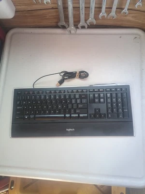 Logitech Illuminated Keyboard USB Wired Keyboard K740 Y-UY95 Tested  - Image 1 of 4