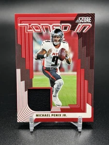 2025 Panini Score Michael Penix Jr #ZON-MPX Zoned In Jersey Relic Patch Falcons - Picture 1 of 2