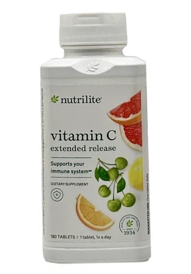 Amway Nutrilite Vitamina C Liberación Extendida 180 Comprimidos ~ Apoyo Inmunológico 4/2026 Foto 1 de 4