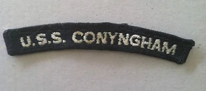 U.S.S. vintage CONYNHAM DDG-17 USN toppa linguetta spalla US Navy SPEDIZIONE - Foto 1 di 1